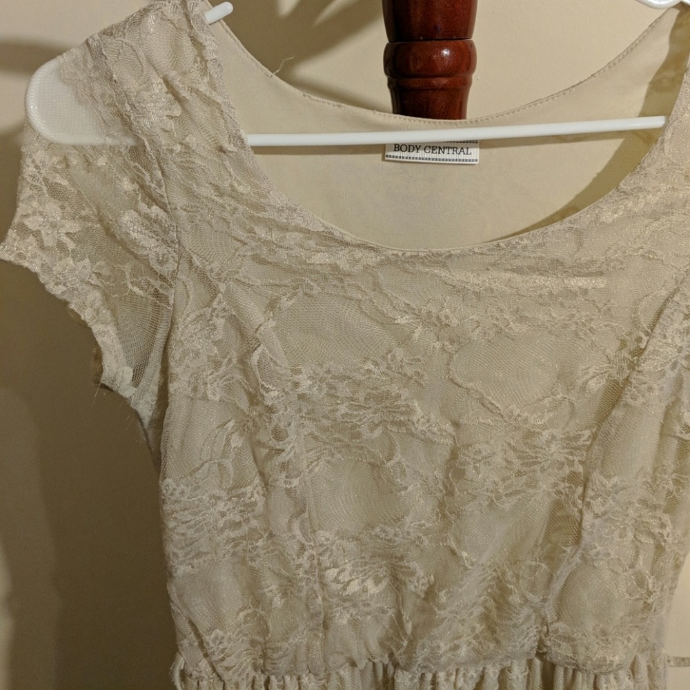 Lacy nude dress